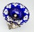 Blue Antique Fruit Plate in Silver, 1800s For Sale - Image 8 of 13
