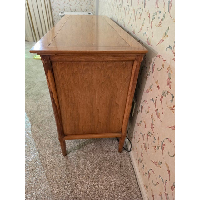 Mid-Century Modern Mid-Century Modern Tomlinson "Sophisticate" Pecan & Butternut Dresser Bachelor's Chest For Sale - Image 3 of 16