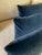 Navy Blue Set of 3 Navy Blue Velvet Rectangular Lumbar Pillows With Down Inserts For Sale - Image 8 of 18
