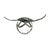 Early 21st Century Modern Industrial Metal Sea Turtle Sculpture on Display Base, Coastal, 29"w For Sale - Image 9 of 12