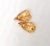 Metal Vintage 1968 Signed Napier Goldtone Leaf Clip Earrings - 2 Pieces For Sale - Image 7 of 8