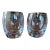 Heavy Crystal Old Fashioned Rocks Whiskey Glasses Set of 2 For Sale