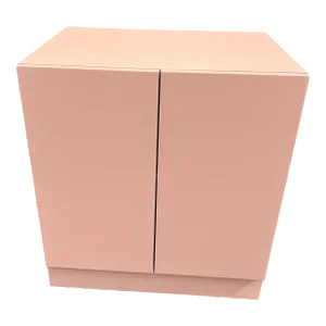 1980 Pink Laminate Cabinet Storage