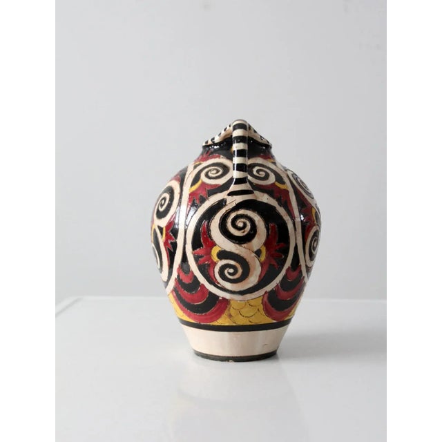Mid-Century Modern Vintage Italian Ceramic Vase For Sale - Image 3 of 11