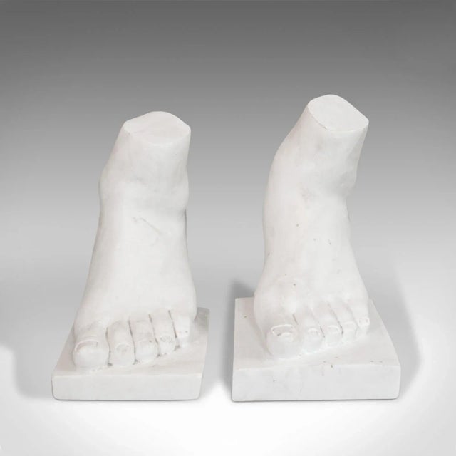 Late 20th Century 1950s "Two Left Feet" Marble Bookends - A Pair For Sale - Image 5 of 13