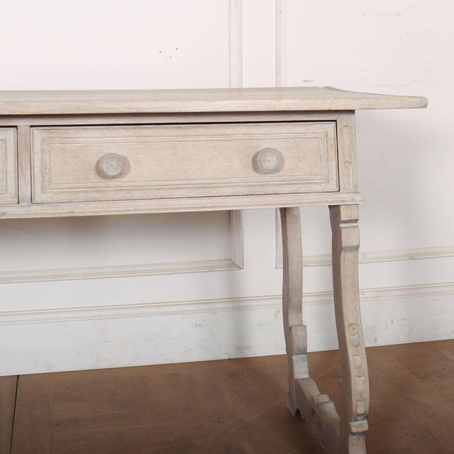 Spanish Bleached Oak Server, 1890s For Sale - Image 3 of 12