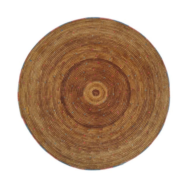 Tribal 1990s Nigerian Hassau Basket Cover For Sale - Image 3 of 3