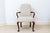 Mid 20th Century Mid 20th Century Queen Anne Style Mahogany Upholstered Armchair For Sale - Image 5 of 11