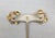 Pink Vintage Signed Napier Goldtone Pink Flowers & Faux-Pearls Pierced Earrings-2 Pieces For Sale - Image 8 of 8