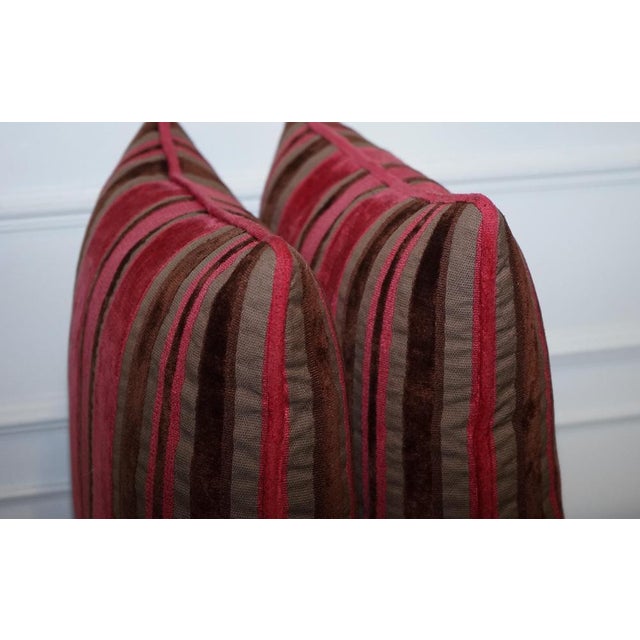 Stripey Scatter Cushions from Alexander & James Hudson, Set of 2 For Sale - Image 4 of 8