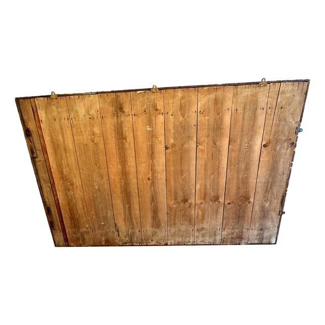 White Large Italian Painted Marginal Mirror, 1860s For Sale - Image 8 of 10