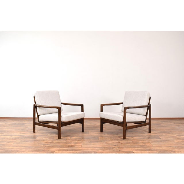 Mid-Century Modern Lounge Chairs by Z. Bączyk, 1960s, Set of 2 For Sale - Image 15 of 15
