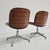 Mid-Century Modern Set of Chairs in Black Eco-Leather and Walnut from Mim Roma, 1960s For Sale - Image 3 of 18