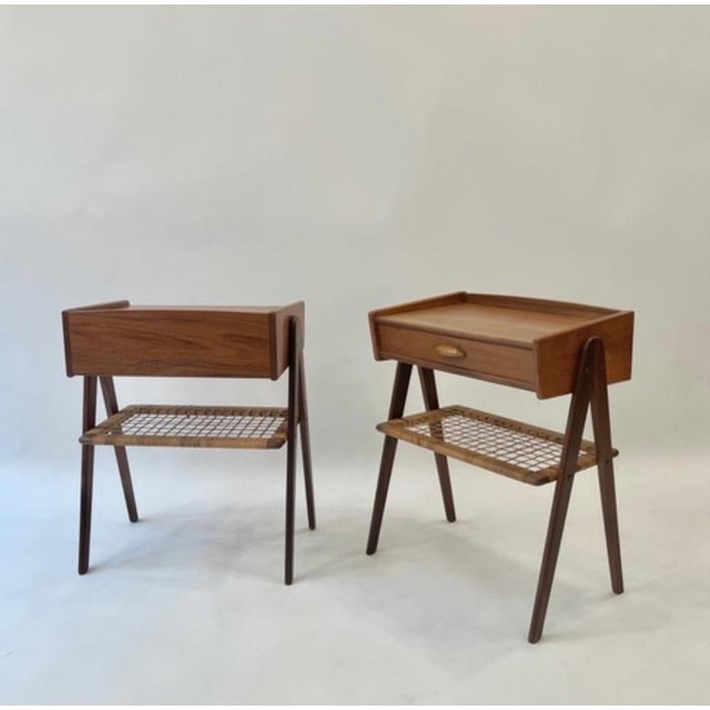 Nightstands attributed to Soren Rasmussen, 1960s, Set of 2 For Sale - Image 3 of 11