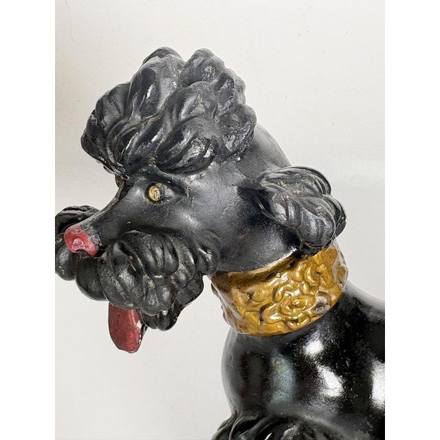Patinated Plaster Poodle Sculpture, France, 1970s For Sale - Image 10 of 14