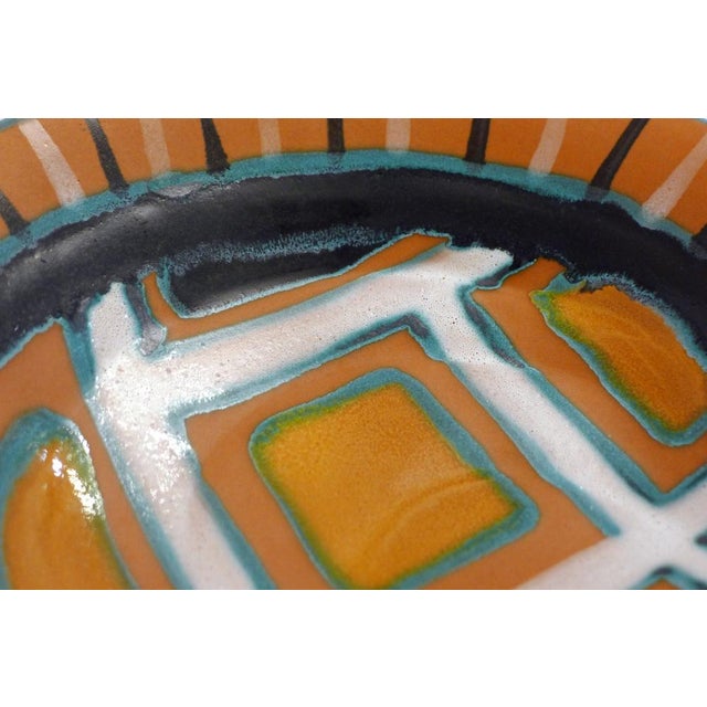 Mid-Century Enameled Bowl with Graphic Decoration by G. Fourmaintraux, 1950s For Sale - Image 12 of 13