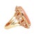 14.24 Carat Pink Opal & Diamond 18k Gold Floral Cocktail Ring, Size 7 For Sale In Miami - Image 6 of 6