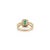1.06ct Emerald Diamond Halo Split Shank Art Deco Ring Size 8 in 14k Yellow Gold For Sale - Image 9 of 15