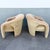 Postmodern Postmodern Sculpted Tan Velvet Lounge Chairs - A Pair For Sale - Image 3 of 9