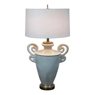 Ralphaeli Large Handled Table Lamp For Sale