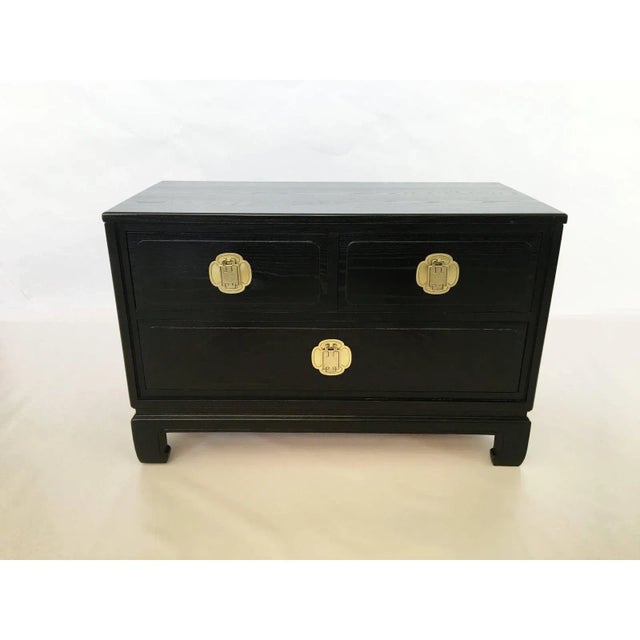Mid-Century Modern Cerused Oak Nightstands or End Tables by Davis Furniture Co - A Pair For Sale - Image 3 of 10