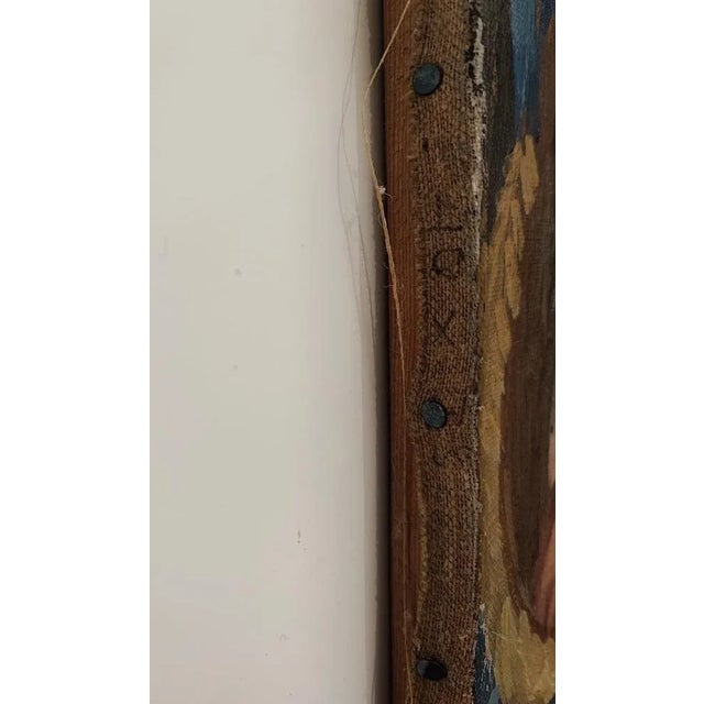 Henry Meylan, Bébé assis dans son couffin, Oil on Canvas For Sale - Image 8 of 10