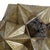 Vintage Indian Brass Origami Star Pendant Light Large For Sale - Image 4 of 9