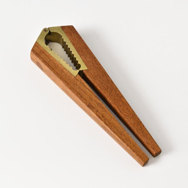 1970s Danish Teak and Brass Nutcracker from Digsmed, 1960s For Sale - Image 5 of 11