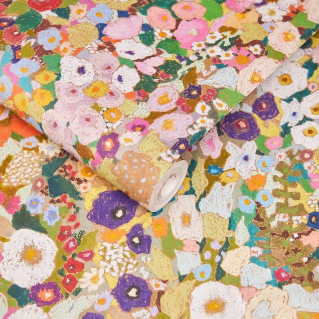 Not Yet Made - Made To Order House of Hackney Hollyhocks Wallpaper - Spring, Sample For Sale - Image 5 of 6