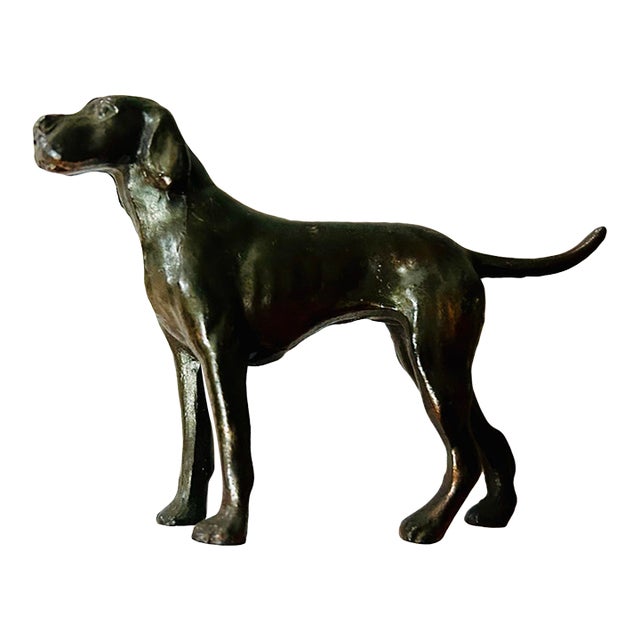 Hound Settler Bronze Figure For Sale