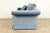 Baker Furniture Blue Velvet Upholstered Roll Arm Sofa For Sale - Image 10 of 13
