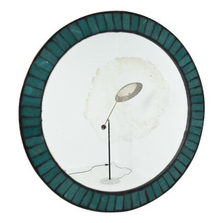 Vintage Ceramic Inlaid Mirror, 1960s For Sale