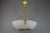 Large White Alabaster with Black Veins & Bronze Pendant, 1920s For Sale - Image 14 of 18