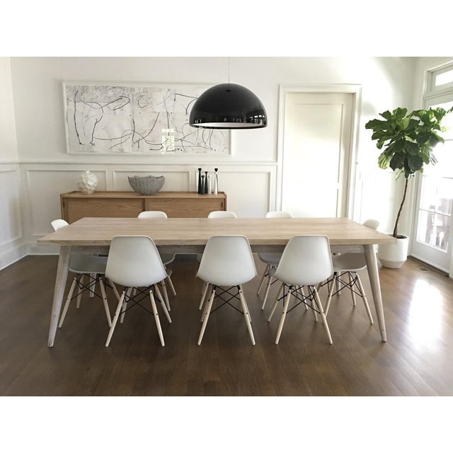 Andrianna Shamaris Bleached Ash Wood Dining Table For Sale - Image 10 of 18