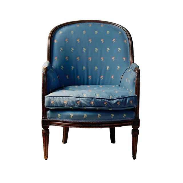 Early 20th Century Early 20th Century Bergère Armchair - French Louis XVI Style For Sale - Image 5 of 5