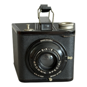 Vintage Kodak 616 Box Camera Six-16 Brownie Special Art Deco Black Metal