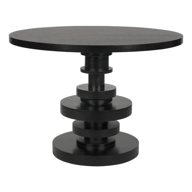 Corum Round Table, Hand Rubbed Black For Sale