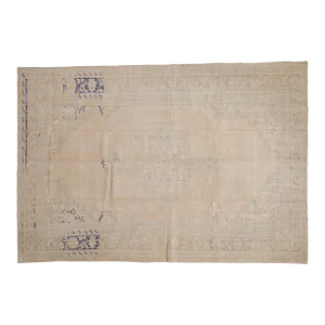 Vintage Distressed Oushak Rug - 6'6" X 9'7"