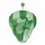 Glass Modern Green Petals Murano-Style Glass Chandelier For Sale - Image 7 of 9