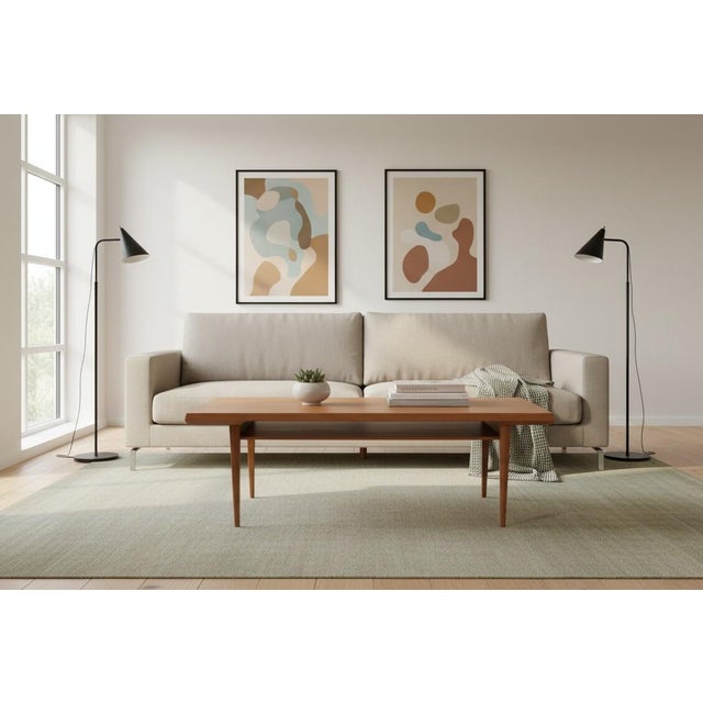 Danish Teak Coffee Table with Magazine Rack, 1960s For Sale - Image 9 of 14