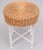 Vintage Steel Base Wicker Stool, 1960s For Sale - Image 8 of 8