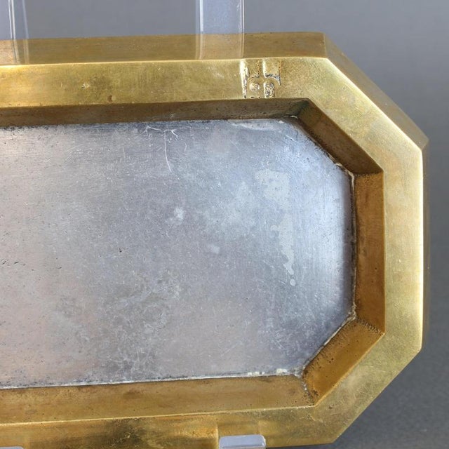 Aluminium and Brass Vide-Poche by David Marshall 1980s For Sale - Image 11 of 15
