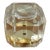 1950s American Hollywood Regency Lucite Faceted Cube Oil Sample Paperweight For Sale