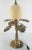 Early 20th Century Victorian Silverplated Brass Palm and Ostrich Egg Table Lamp For Sale - Image 5 of 13