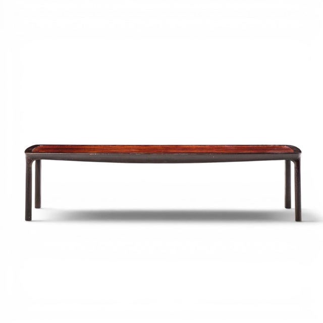 Edward Wormley for Dunbar Mid Century Rosewood Coffee Table This coffee table measures: 70 wide x 19 deep x 17 inches high...