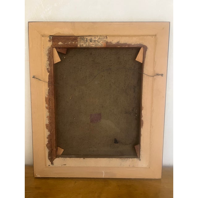 American Primitave School Oil Painting on Canvas, 19th Century For Sale - Image 12 of 12