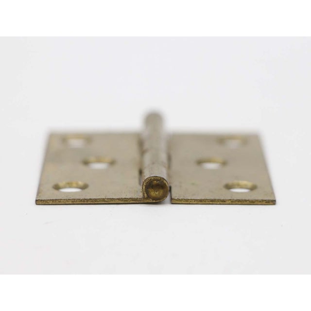 Set of 4 Mid 20th Century Brass Plated Steel Stanley Hinges