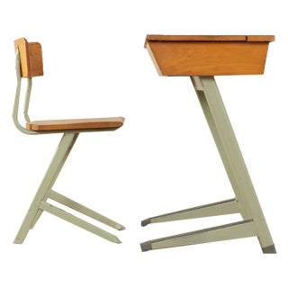 Vintage School Set, 1950s, Set of 2 For Sale