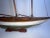 Brown Yacht Model of the Schooner Yacht Wanderer For Sale - Image 8 of 12