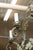 Verdigris Early 20th Cent. French Two-Tier Chandelier With Vine and Tendril Motif For Sale - Image 8 of 16